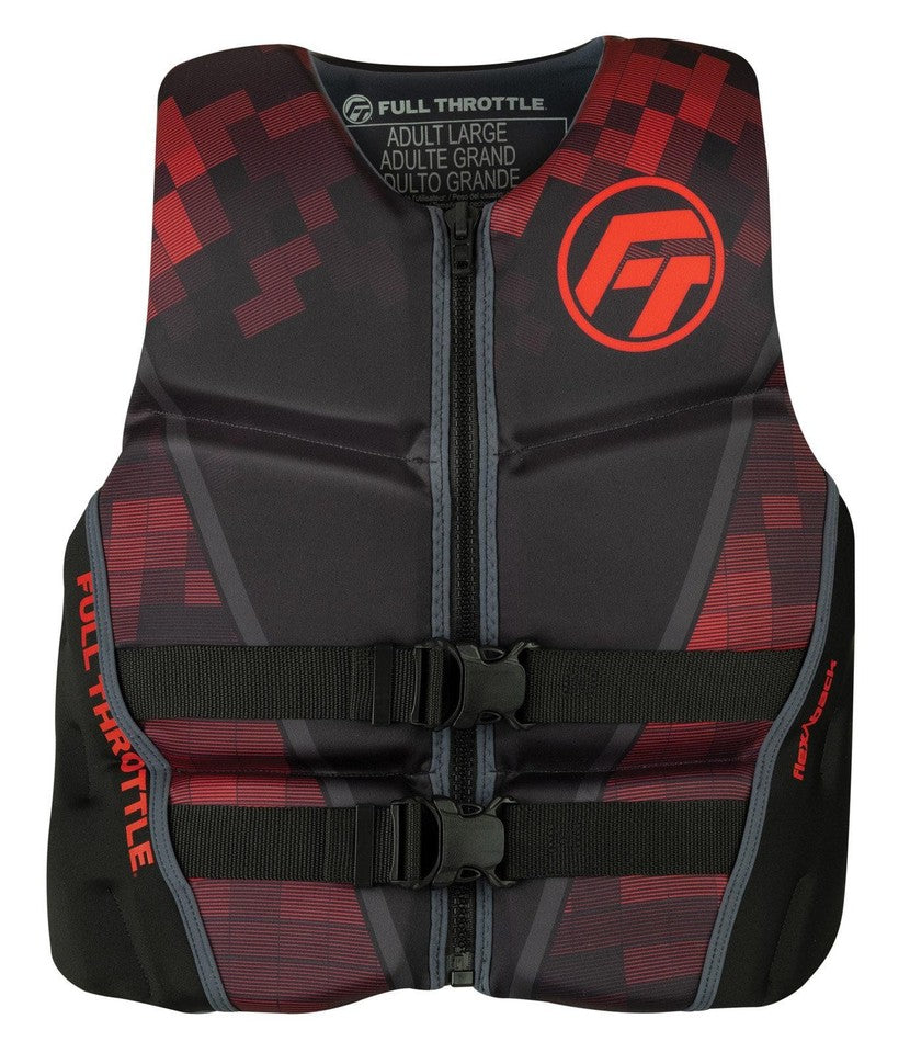 Full Throttle 142500-100-030-22 Mens Rapid-Dry Flex-Back Red M