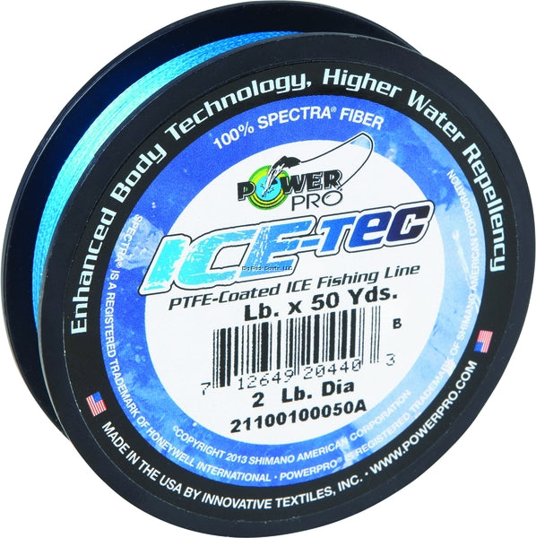 Power Pro Ice-Tec Coated Ice Fishing Line 5lb 50yd