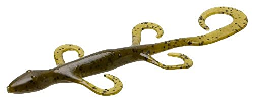 Zoom 002025 Lizard, 6", 9Pk, Green Pumpkin