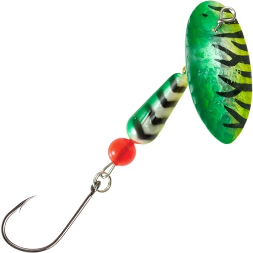Panther Martin Hammered UV In-Line Spinner, #15 Green/Chartreuse