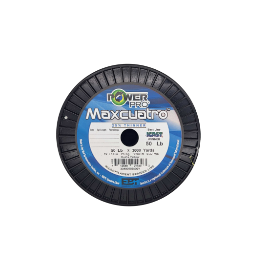 Power Pro Maxcuatro Braided Line (Moss Green/Hi Vis Yellow/White)