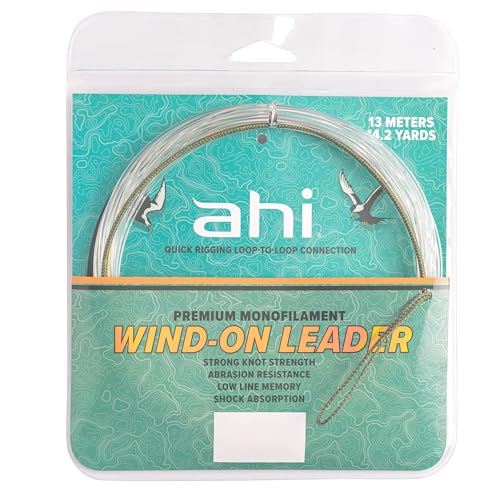 Ahi WIND-ON Mono Leader 400LB - 14.2yards 13meters