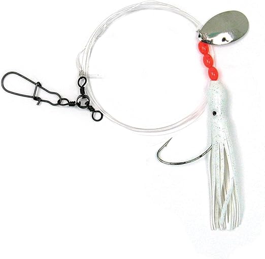 Sea Striker Squid Skirt Fluke/Flounder Rig with Spinner
