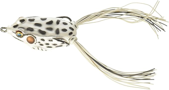 LiveTarget Frog Hollow Body Topwater Lure, 2 5/8", 2/0, White
