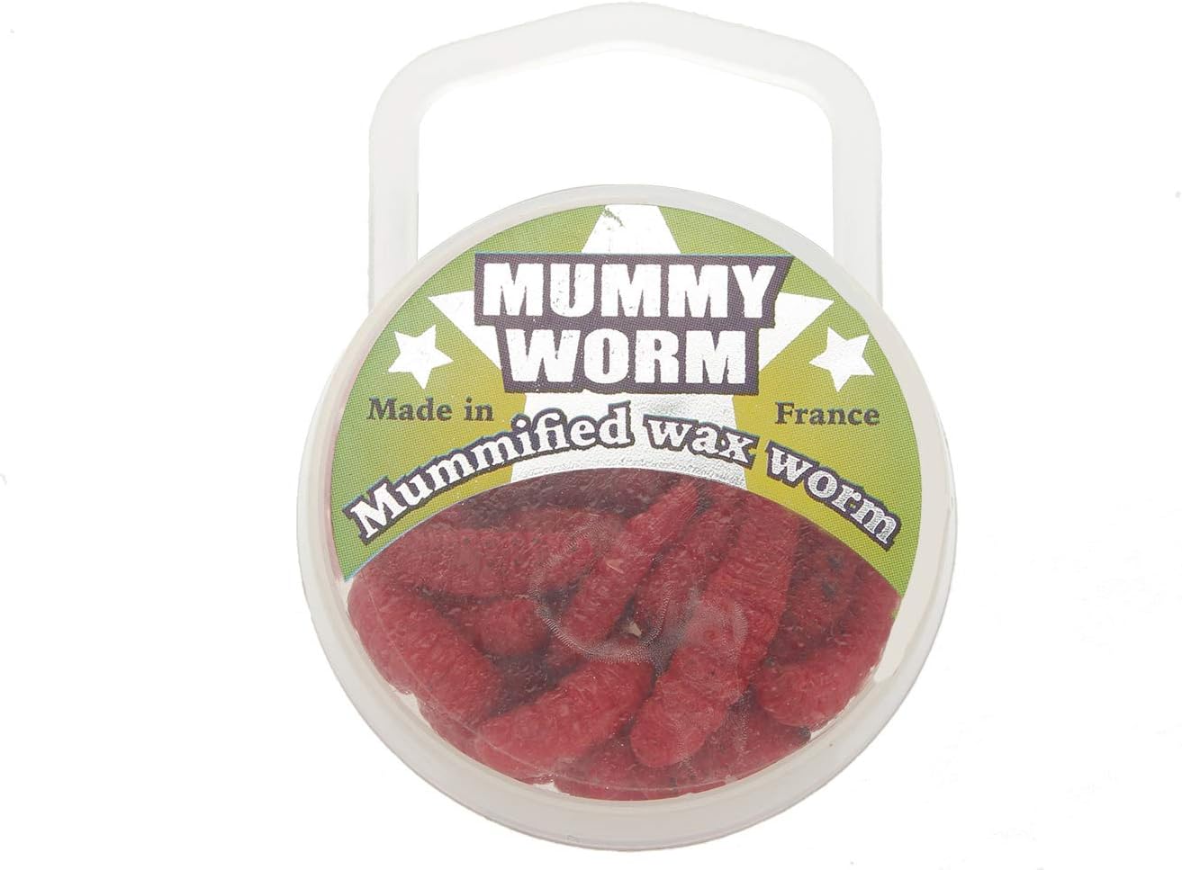 Eurotackle Mummy Worm Preserved wax worms, Red, 35+/pack