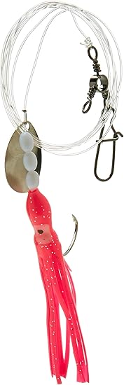 Sea Striker Squid Skirt Fluke/Flounder Rig with Spinner