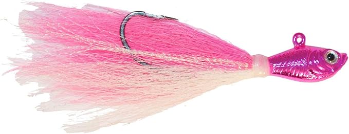 Spro Prime Bucktail Jig Chrome Pink 1/2oz Lure
