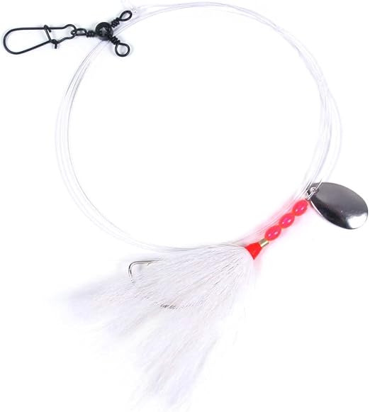 Sea Striker Bucktail Fluke Rig 2/0 Wide Gap Spinner