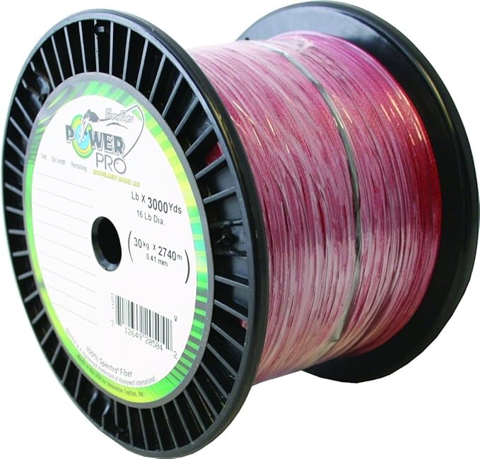 Power Pro Spectra Braided Fishing Line 100lb 3000yd, Vermillon