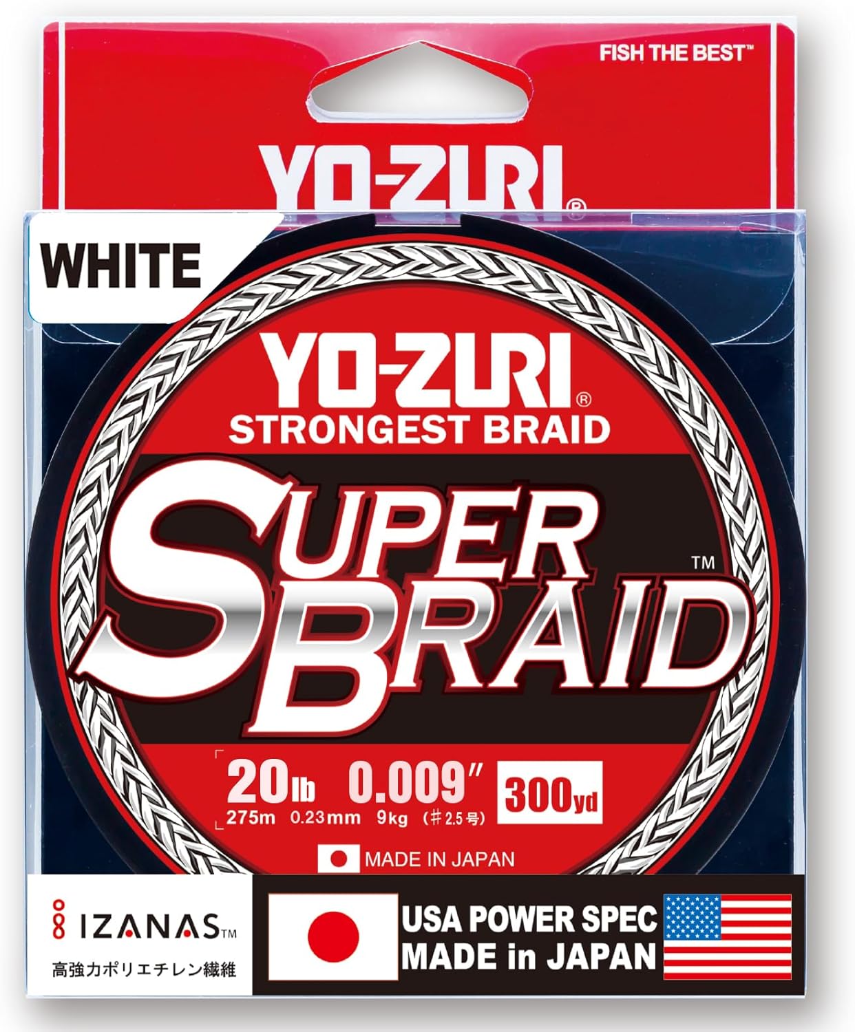 Yo-Zuri YZ SB 20LB WH 300YD SuperBraid Line 20LB 300YD White