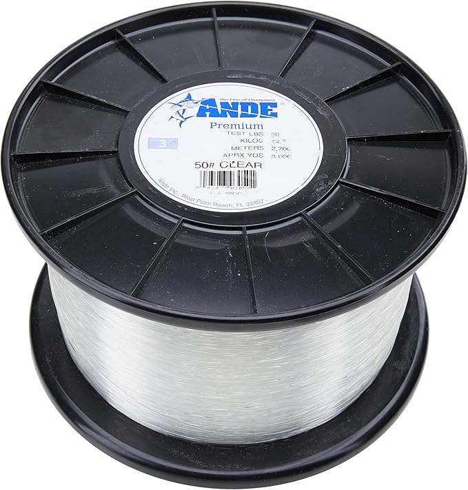 Ande A14-8C Premium Mono Line 1/4lb Spool 8lb 1575yd Clear