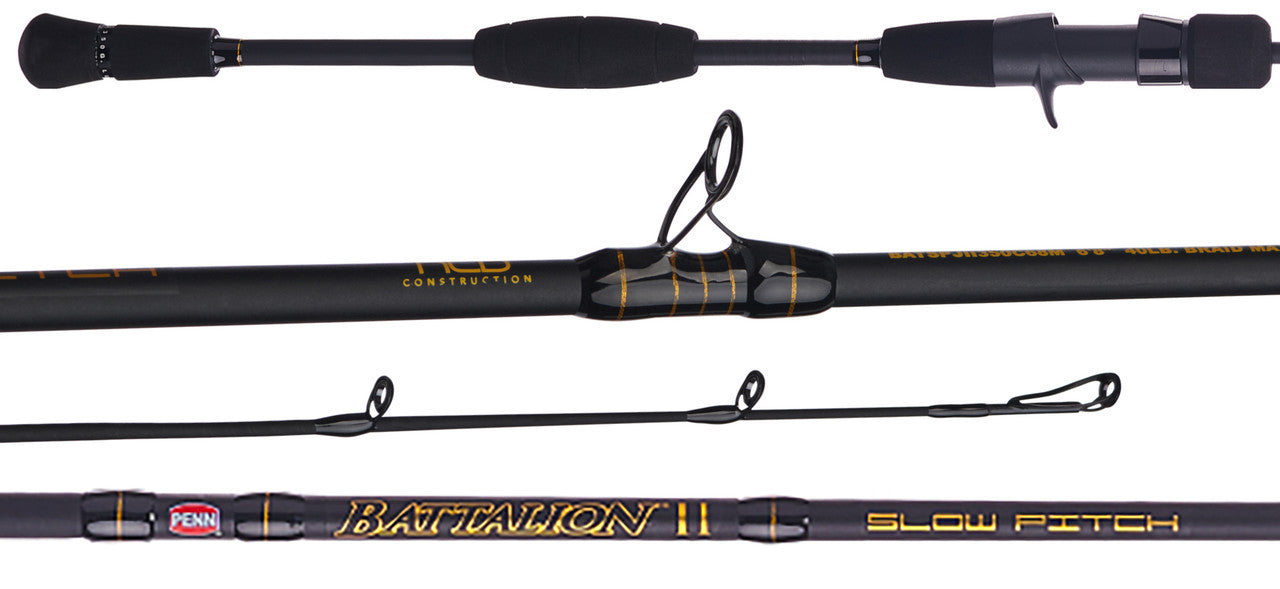 Penn BATSPJII250C68ML  Battalion II Slow Pitch Jig Rod