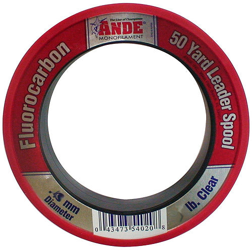 Ande FPW-50-60 Pink Fluorocarbon Leader Wrist Spool 60lb 50yd