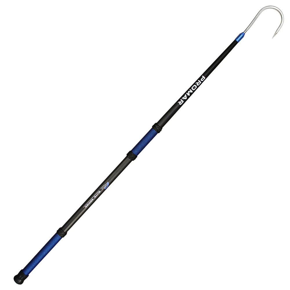 Promar Elite Series Carbon Fiber Gaff- 6FT, 4" Hook 316 Stainless Steel, Floating