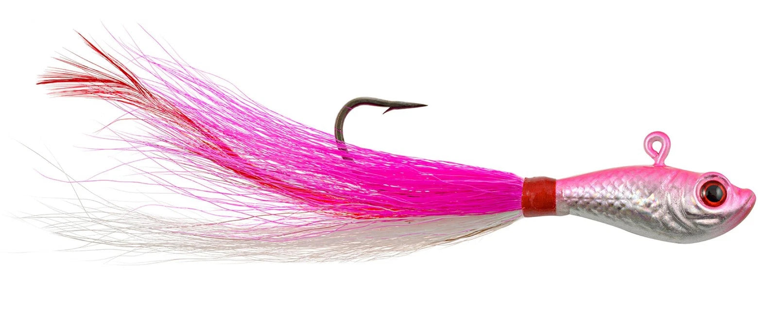 Hurricane 3D Eye Bucktail Pink/White 2oz