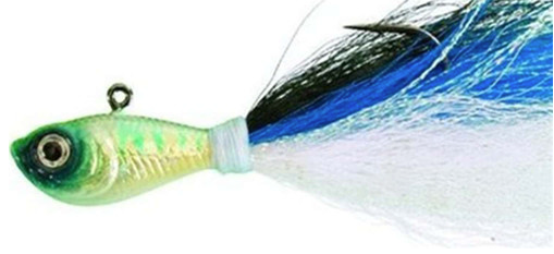 Spro Prime Bucktail Jigs Fluke (1/4oz - 8oz, Chart/Pink/Green/White)