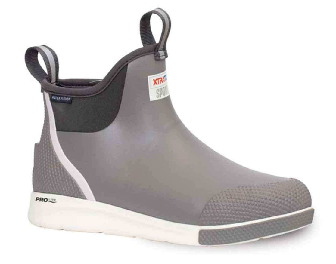 Xtratuf Mens Sport 6 Deck Boots Gray #9-Pr