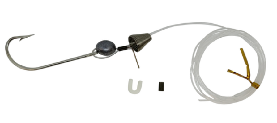 Fish Razr Ballyhoo Rig with 1/2oz. Egg weight and 6'