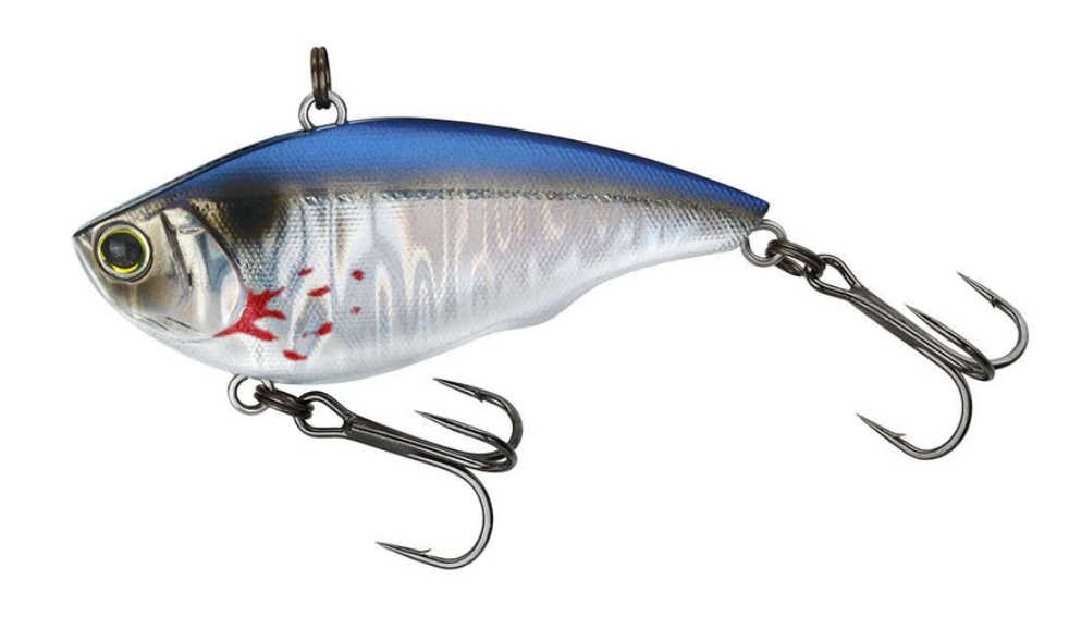 Yo-Zuri Rattl'N Vibe One Knock (S) 65MM 2 1/2",  Metallic Bleeding Shad