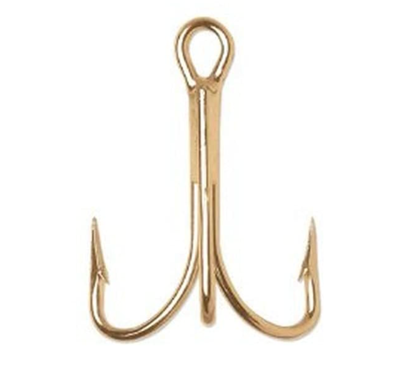 VMC 9617GO#16C Treble Hook with Cut Point, Size 16, Forged, 25pk