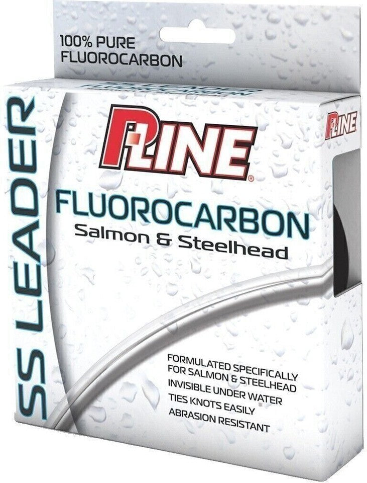 P-Line SSFL-100-25 Salmon-Steelhead Fluorocarbon Leader 25lb 100yd